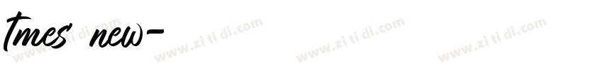 tmes new字体转换
